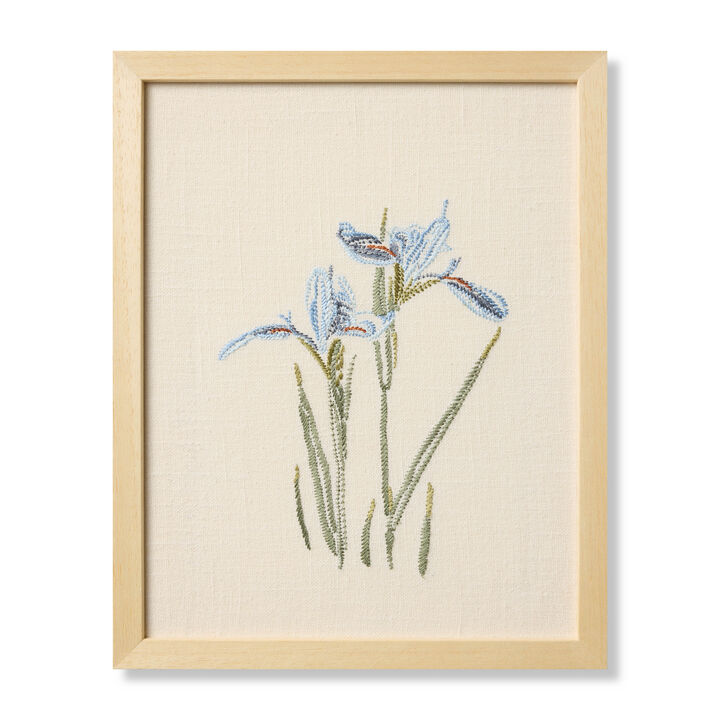 Iris Blue Blue/Green 1'x1'3" Wall Art